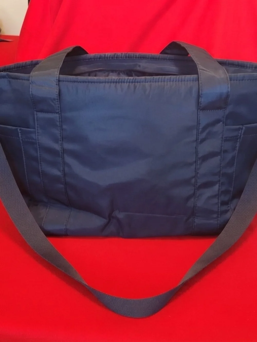 Olli Navy Blue Waterproof Tote Bag / Perforated Beach & Utility Bag W/ Strap